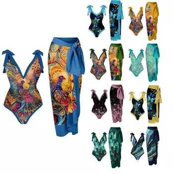 Сексуальный цельный купальник, женский купальник с завязками на бикини, сетчатое платье L