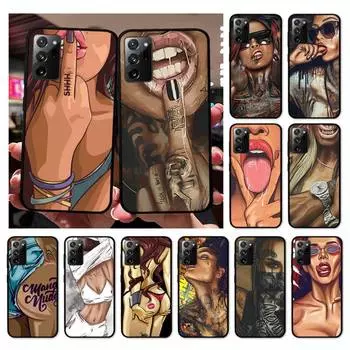 Сексуальный чехол для телефона с тату-девушкой и рукавом для Samsung Note 20 Ultra 10 pro lite plus 9 8 5 4 3 M 30s 11 51 31 31s 20 A7 Samsung Note20