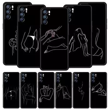 Сексуальный чехол с изображением розы для Oppo Reno8 Reno7 Reno6 Pro A54 5G Find X6 X5 A53 A52 A9 A15 A95 A17 A16 A76 A74 A57 A31 Oppo Find X6 Pro