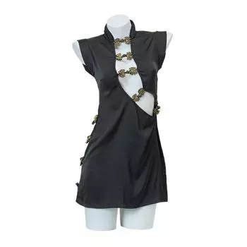 Сексуальный Cheongsam Hollow Hot Косплей Страсть Униформа Маленькая Грудь Пижамный Комплект Сексуальное Нижнее Белье One size