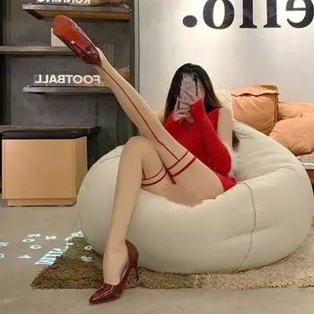 Сексуальный цвет лица, красное кольцо для ног, креветочная линия, чулки выше колена, знаменитости из Интернета, королевская сестра, ветер, тонкие, проникающие в кожу чулки one size fits all