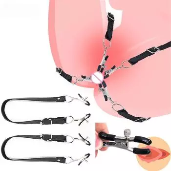 Сексуальный флирт расширитель половых губ зажимы для сосков груди кожа БДСМ бондаж раб фетиш эротический инструмент секс игрушки для женщин игры для взрослых