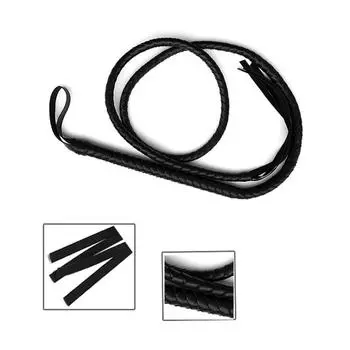 Сексуальный флирт верховая езда кнут черный PU шлепки реквизит игра One Size