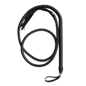 Сексуальный флирт верховая езда кнут черный PU шлепки реквизит игра One Size