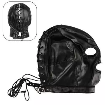 Сексуальный головной убор для женщин, эротические аксессуары, полый капюшон, фетиш-маска для взрослых, секс-игрушки, кожаные пары, флирт