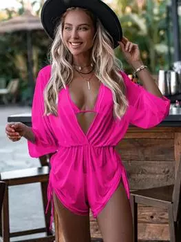 Сексуальный комплект бикини с длинными рукавами, женское белое, черное сетчатое платье с эффектом пуш-ап, купальник из 3 предметов, купальный костюм, стринги, купальник 2024 S чёрный