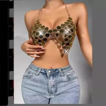 Сексуальный комплект из акрила ручной работы на плечевом ремне для секса One size розы красного