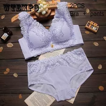 Сексуальный комплект нижнего белья, женский кружевной бюстгальтер с регулируемыми бретелями 3/4 и прозрачные кружевные трусики, бюстгальтер 90B чёрный