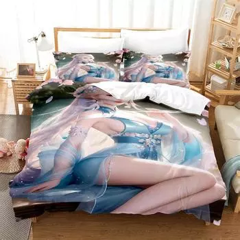 Сексуальный комплект постельного белья 3D Beauty, пододеяльник, комплект постельного белья Lovers, постельное белье для детей, роскошные комплекты постельного белья размера King Size, комплект постельного белья Queen Duvet Cover Set UK Single 135x200cm&se