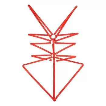 Сексуальный костюм бикини Пико, как раз нужное количество прозрачного черепахового панциря, открытый, выполненный в красных [La Pomme] шортах, резинка, нижнее белье, сила, кольцо, стиль, бюст,