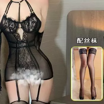 Сексуальный костюм, сексуальная подвязка, сексуальная униформа, королевский стальной поднос, сборка, высокая эластичность и обтягивающий average size = 80-55kg