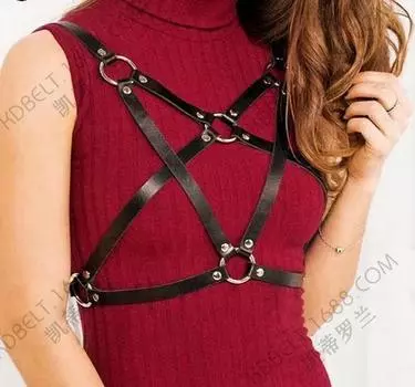 Сексуальный кожаный ремень-бюстгальтер бондаж женская кожаная одежда искусственная кожа нижнее белье пояс кожаный корсет бюстгальтер колготки чёрный