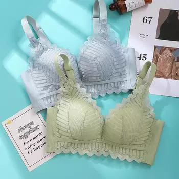 Сексуальный кружевной бюстгальтер без косточек, средней толщины, скользящие чашки, сборка, немагнитная регулировка 75B красный