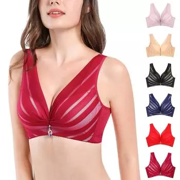 Сексуальный кружевной бюстгальтер без косточек, однотонный бюстгальтер с перекрестной пряжкой, беспроводной бюстгальтер пуш-ап для женщин S чёрный