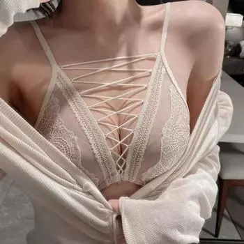 Сексуальный кружевной бюстгальтер для женщин, бюстгальтеры на бретельках, модный дизайн нижнего белья с тонкой чашкой, интимный бюстгальтер S чёрный