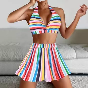 Сексуальный купальник бикини с высокой талией, женский купальник, купальный костюм, бикини, купальник женский пляжный большого размера XS синий