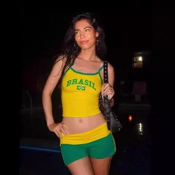 Сексуальный маленький женский топ на подтяжках в европейском и американском стиле с принтом букв, уличный повседневный спортивный стиль S жёлтый