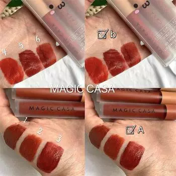 Сексуальный нюдовый набор из 3 помад для губ, матовая бархатная водостойкая помада, не выцветает A