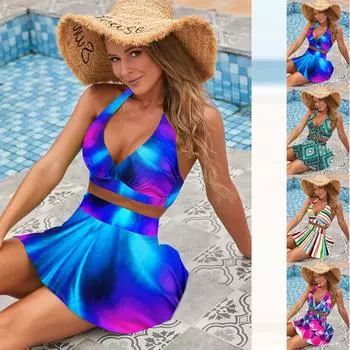 Сексуальный пляжный комплект купальников, женские летние купальники, комплект бикини, купальники, женские модные пляжные купальники S