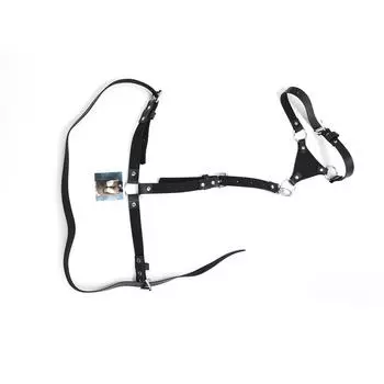 Сексуальный пояс Сексуальный ремень из искусственной кожи SM бандаж Флиртующий нагрудный ремень Подвязка Панк бандажный ремень 60-80cm чёрный