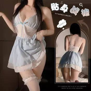 Сексуальный постельный комплект sense perspective pure desire style женская короткая юбка на подтяжках без соблазна сексуальное нижнее белье кружевная пижама Average size (80-60kg)