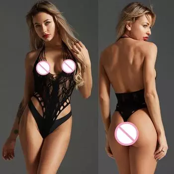 Сексуальный сетчатый прозрачный сетчатый боди для женщин женское нижнее белье женский эротический перспективный комбинезон костюмы боди пижамы XL