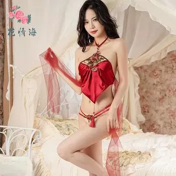 Сексуальный стиль чистого желания Ханфу старинная одежда ощущение высокого класса карман на животе соблазнение в постели страсть новый придворный стиль One size