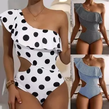 Сексуальный стильный купальник, женский купальник с рюшами S