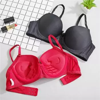 Сексуальный женский бюстгальтер, гладкий, без следов, бюстгальтер для девочек, собранный в руку бюстгальтер Адама, удобное бесшовное нижнее белье 75B жёлтый