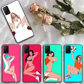 Сексуальный женский чехол для телефона Fundas Shell Cover для Xiaomi Redmi Note 8 9 10 11 Pro S redmi note 10