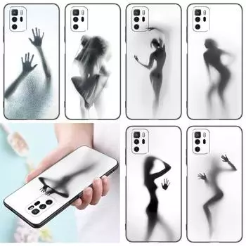 Сексуальный женский чехол для телефона с забавной девушкой для Xiaomi Redmi Note 7 8 9 10 Lite 11 11E 11T 12 Pro 11S 4G 10T 5G 8T 9S 10S, черный чехол из ТПУ Redmi Note 7(Pro)