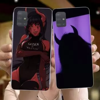 Сексуальный женский чехол для телефона с дьяволом для Huawei P50 P40 P30 Pro Mate 40 30 Pro Nova 8 8i Y7P Honor, прозрачный чехол для телефона Huawei P50 Pro