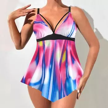 Сексуальный женский купальник с заниженной талией, бикини, сплошной комплект бикини, купальный костюм, летняя пляжная одежда, бикини XS розовый