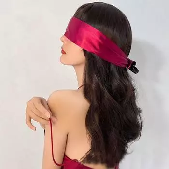 Sexy Blindfold Ribbon Opaque Abstinence Veil Eye Mask Sexy Blindfold Wife Gift