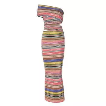 Sexy Dress Fashion Style Female 2023 Spring and Summer New Fashion Print Silm Cut Out Backless Slit Dress Color S