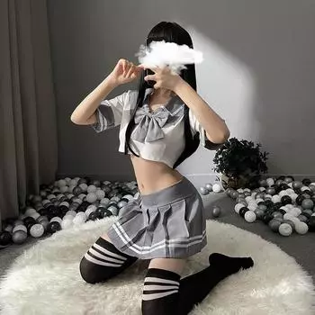 Сексуальная школьная форма jk соблазнение плиссированная юбка женский сексуальный страстный японский матросский костюм для косплея one size fits all