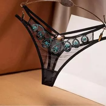 Sexy Lace Low-waist Transparent G-String Temptation Thong Panties