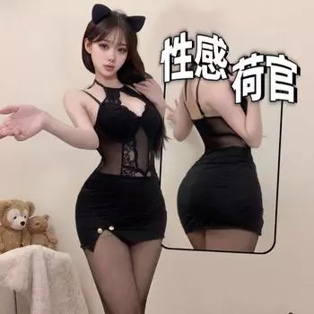 Сексуальное кружево сексуальная облегающая бедра полая ложбинка росы стальное кольцо открытая промежность комплект боди корректирующее белье average size