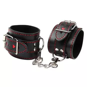 Sexy Leather Handcuffs Couple Bound Bondage Alternative Sex Toys, Adult Products Loan