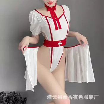Sexy lingerie female pure desire nurse uniform seduction sexy hot pajamas passion suit free Average size