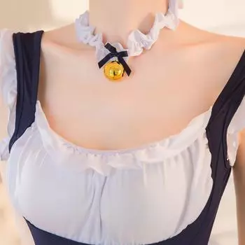 Сексуальное нижнее белье горничной соблазнение халтер кухонный фартук сексуальная страсть цельный костюм горничной Женщина-кошка average size 80-60kg