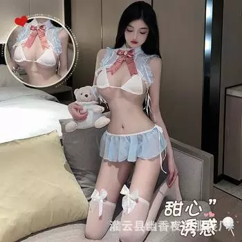 Сексуальное нижнее белье пижама милая открытая женская одежда воздержание костюм зайчика кружево костюм JK 7 average size