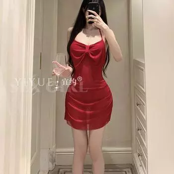 Сексуальное нижнее белье сексуальные малышки юбка на бедрах женская сетчатая перспектива соблазнительная пижама кровать бесплатно униформа one size fits all