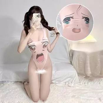 Сексуальное нижнее белье Сексуальная японская двухмерная анимация Бесплатный студенческий комбинезон Купальный костюм One size