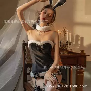 Сексуальное белье Сексуальное чистое желание Рождественский плюшевый кролик ролевые игры горячий комплект униформы 1744 .