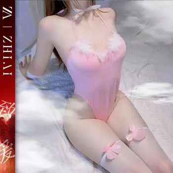 Сексуальное белье сексуальное соблазнение костюм кролика косплей бесплатная униформа для кровати быстрый перерыв боди для соблазнения One size [80-60kg]