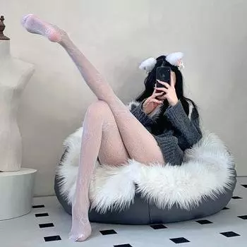 Сексуальные ажурные носки с жаккардовым узором, соблазн, страсть, флирт без слез, черные шелковые сексуальные чулки One size