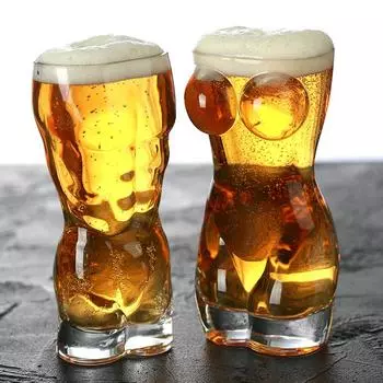 sexy man women body shaped 700ML/30ML shot glass cup party Interesting design beer cups High Borosilicate Glass Tumbler Cup 1 Pcs