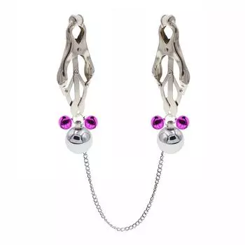 Сексуальный зажим для сосков, подвеска-колокольчик, цепь, зажим-клипса в виде цветка сливы, товары для взрослых, секс-игрушки, страсть, женское искушение