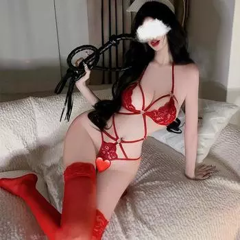 Сексуальный комбинезон женский кружевной соблазн чистая похоть пижама секс в комплекте свидание халат униформа average size [within 60kg]